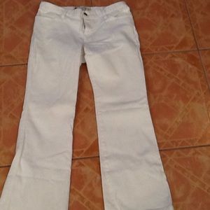 Gap white jeans - ultra low rise